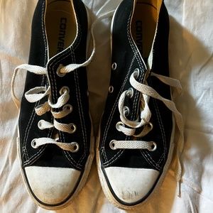 Black low converse size 4m/6w